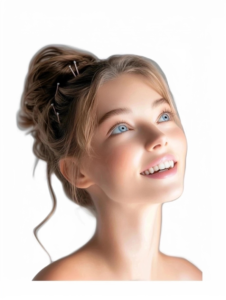 Wistful teenage boy with fair skin, light brown hair, and blue eyes gazing softly—his clear skin reflects dedicated acne care by Dr. Dorothy Buckner, dermatologist in Los Gatos.